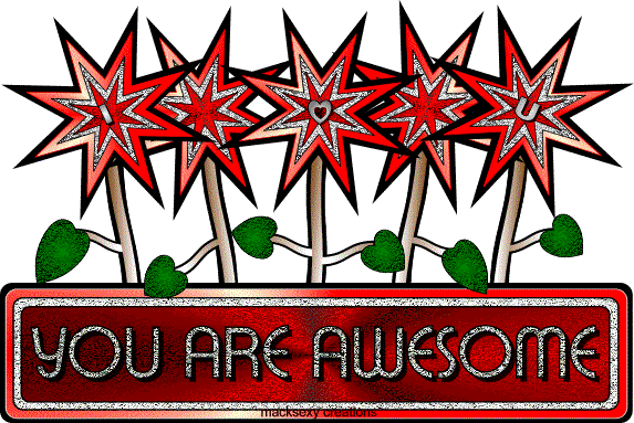 you are awesome glitter
